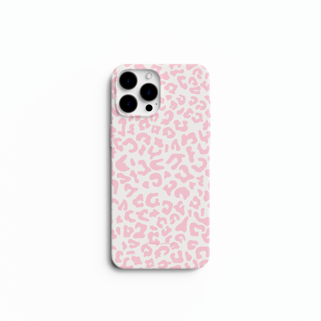 Coque iPhone à Cordon Léopard Rose | Printauria